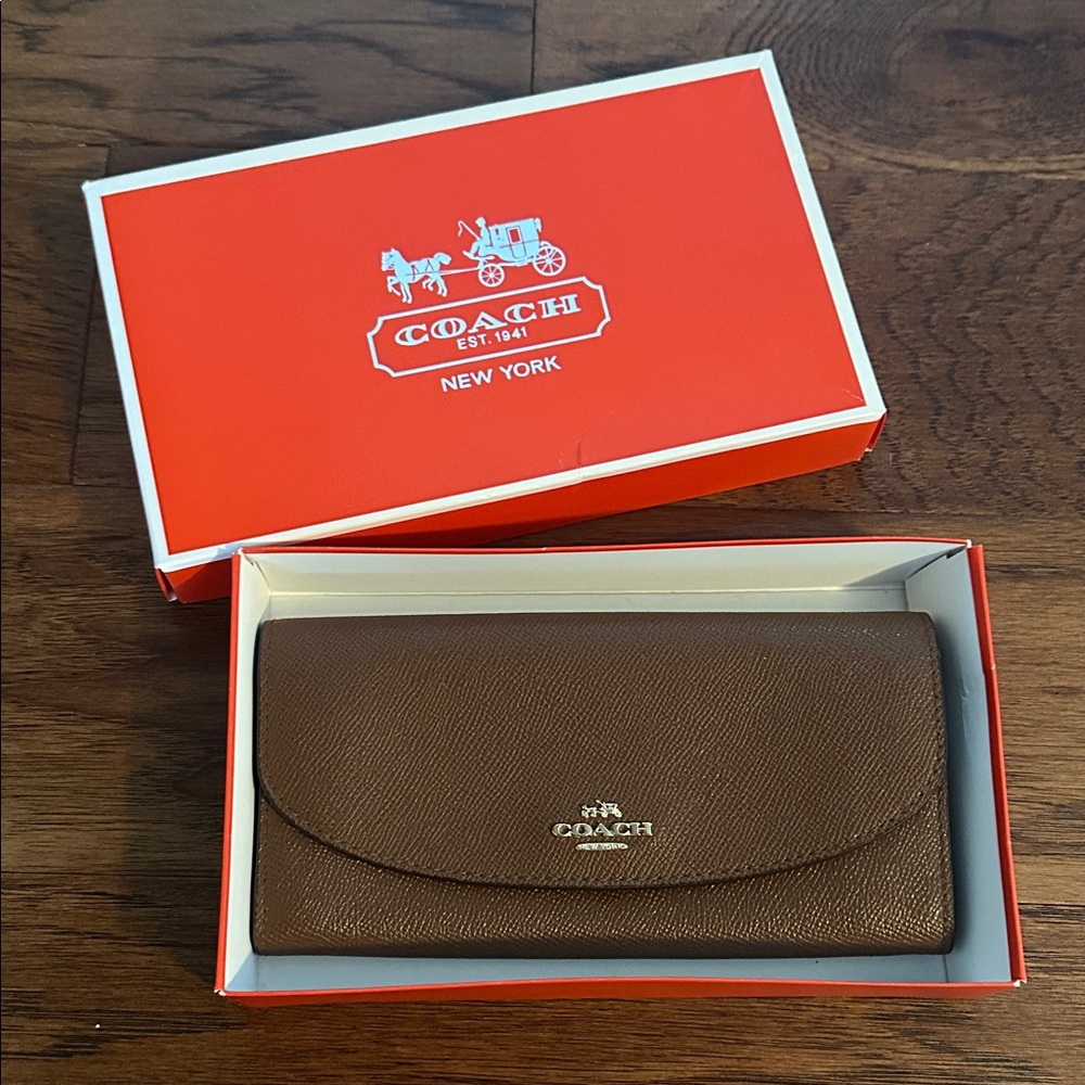 Coach Brown Leather Wallet